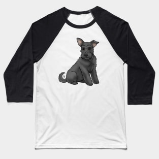 Dog - Miniature Schnauzer - Black Natural Baseball T-Shirt